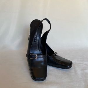 Via Spiga Black Slingback Heels